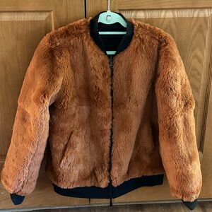 Cinq a Sept Reversible Corban - Rust / Black - Large - Bomber Jacket